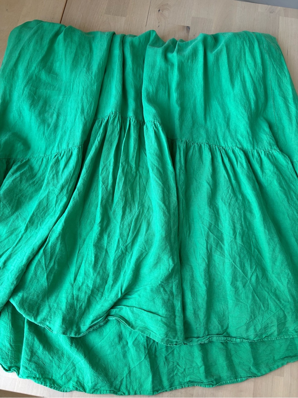 Zara Bright Green Tiered Maxi Dress - Picture 5 of 5